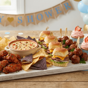Baby shower tray